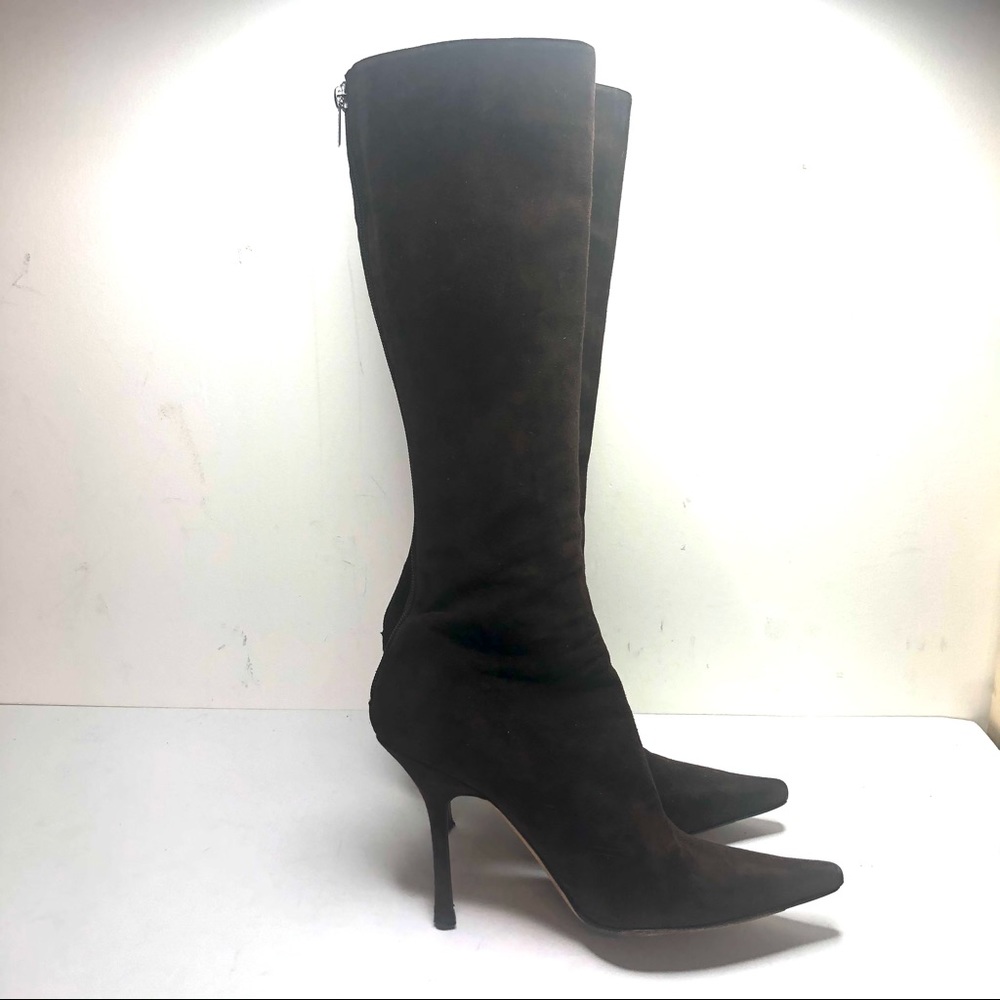 Jimmy Choo London knee high suede boots size 39.5